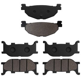 Cyleto Front and Rear Brake Pads for Yamaha YP 400 Majesty Non ABS 2005-2013 YP 400 Majesty ABS 2007-2013 XP 500 T-Max 2004-2007
