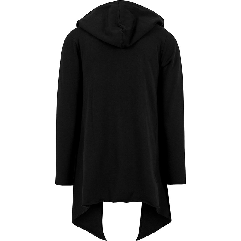 Urban Classics Men's Long Hooded Open Edge Cardigan - Regular