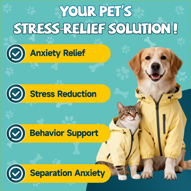 2PCS Calming Drops for Dogs & Cats - Feline Stress