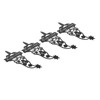 4Pcs Garden Gnome Plant Markers Durable Rustproof Decorative Metal Plant