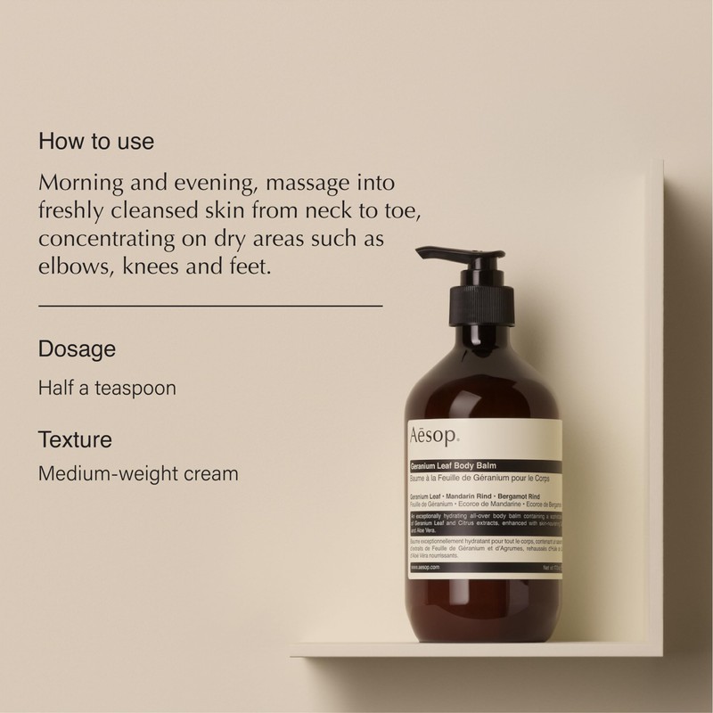 Aesop Geranium Leaf Body Cleanser & Balm Set | Green,