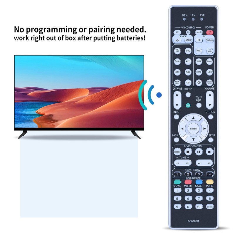 PZL New RC036SR Replacement Remote Control for Marantz SR7012 SR7013