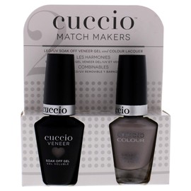 Cuccio Matchmaker - Colour Nail Lacquer & Veneer Gel Polish - True North - For Manicures & Pedicures, Full Coverage - Long Lasting, High Shine - Cruelty, Formaldehyde & Toluene Free - 2 pc