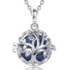 INFUSEU Aromatherapy Necklaces for Women Essential Oil Diffuser Jewelry Lava