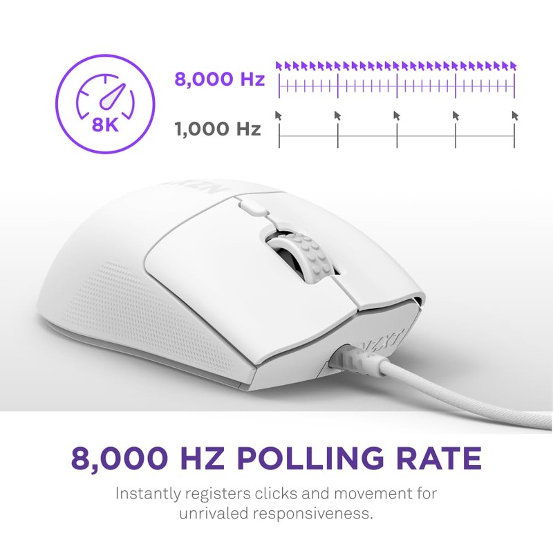 NZXT Lift 2 Ergo | Lightweight Ergonomic Wired Gaming Mouse