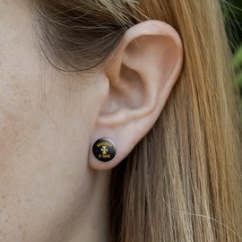 University of Idaho Vandals Novelty Silver Plated Stud Earrings