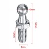 TOOMYAUTO 10mm M6 Ball Stud Bolts Screw Gas Spring Mounting