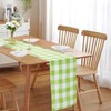 Fabric Checkered Table Runner 1 Pack Waterproof Gingham Table Runner