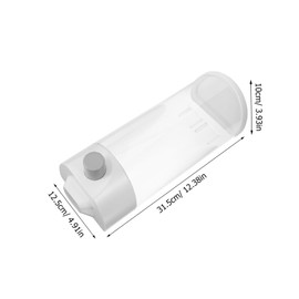 ULTECHNOVO Punch Laundry Beads Holder Capacity Transparent Sub Box for Laundry Powder Moisture Design for Home Hotel and Dormitory Use