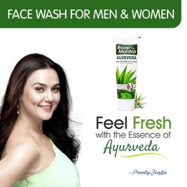 Roop Mantra Herbal Aloe Vera Face Wash for Men and Women, 115ml (Pack of 2)