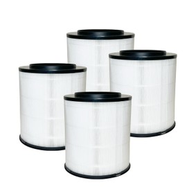 Nispira 12030 3-in-1 True HEPA Activated Carbon Filter Replacement for Clorox Air Purifier 11030 & 11031 Medium Room 1 Pack | | Removes Smoke, VOCs, Odor | 4 Pack