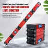 Eewudwok Level, Foldable Multi-Function Precise Measuring Aluminum Alloy Level Tool