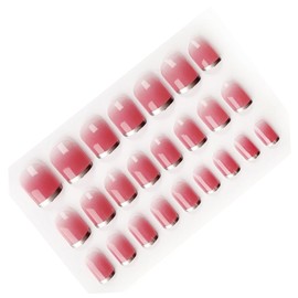 FRCOLOR Color Gradient Fake Nail Tips Stylish Nail Art Stickers for Women Easy Application Unique Designs Manicure Decoration for Girls