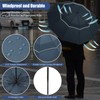 Fulynmen 62 Inch Large Travel Compact Umbrella Windproof Golf Umbrella