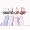 Hershii Expandable Shelf Rod Closet System Heavy Duty Clothes Hanger