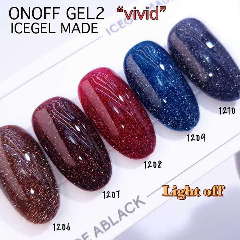ICE GEL ABLACK FLASH ON OFF GEL 1208 0.1 oz