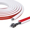 4M Wire Covers for Cables, 15 * 10mm White Cable