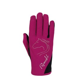 Roeckl Sports Tryon Kids Summer Riding Gloves Berry 6