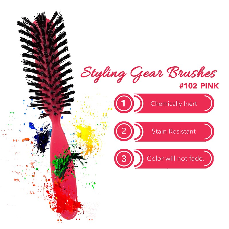 Styling Gear Cepillo Para Desenredar El Cabello Cerdas De Nailon