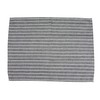INFEI White Striped Linen Cotton Dinner Cloth Napkins - Set