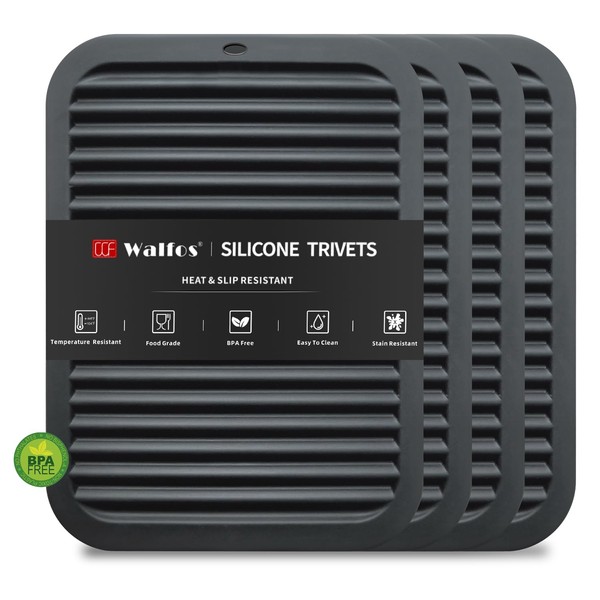 Walfos Silicone Trivets for Hot Pots and Pans - 446°F