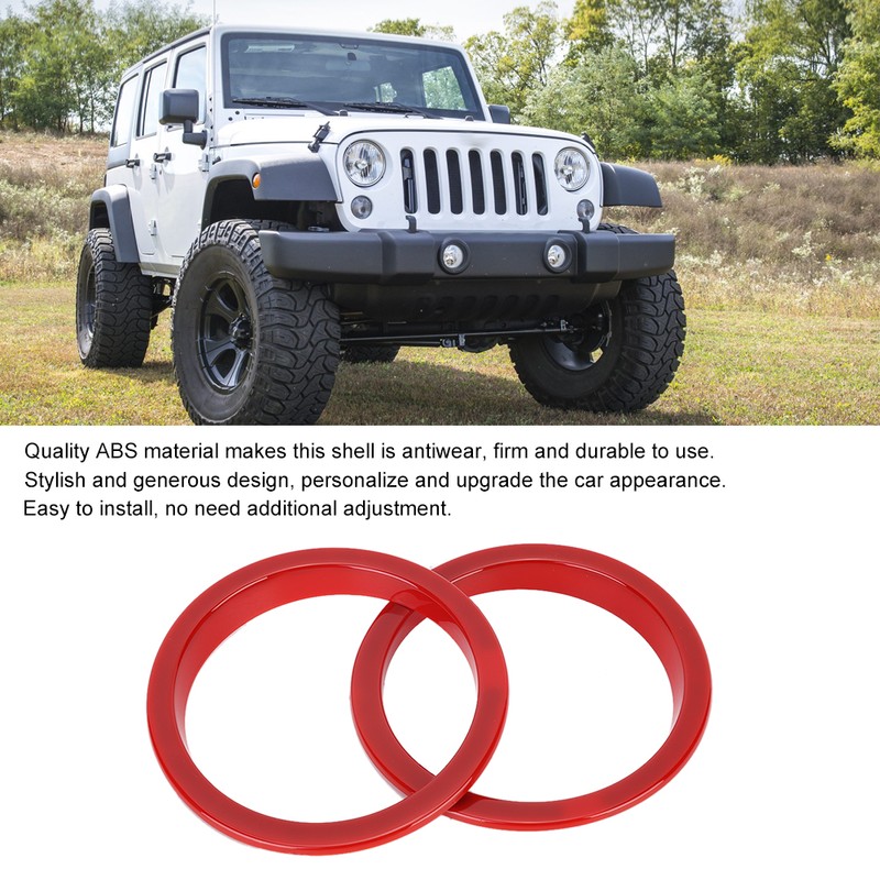 Pair of Exterior Turn Signal Light Ring Trim Fits for