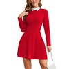 Laqeyko Wednesday Addams Costume Women Long Sleeve Skater Amy Rose
