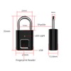 Smart Keyless Fingerprint Padlock Waterproof Biometric Prevent Theft Rechargeable USB
