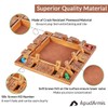 ApudArmis 4-Way Shut The Box, Large Wooden Board Game Set