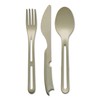 koziol KLIKK Nature Desert Sand Cutlery Set 3-Piece