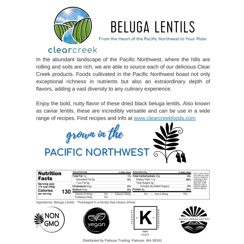 Black Lentils | Non-GMO | Kosher | Premium Quality |