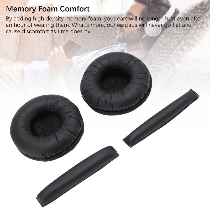 Pomya 4Pcs Ear Pads Cushions Replacement for PX200 PX100, Memory