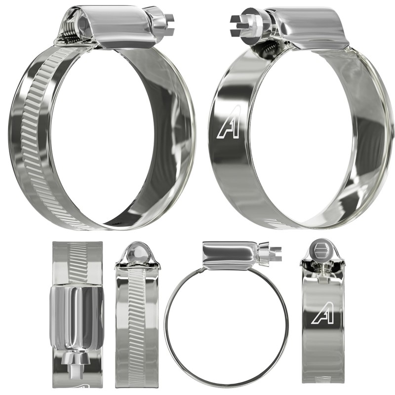 10 Pack - 55mm > 70mm Worm Drive 304 Stainless