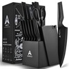Arrtcy Knife Set - Kitchen Knife Set with Built-in Sharpener