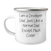 Developer Dad Camping Mug, 12 oz, Christmas Unique Gift for