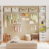Tangkula 4 to 8 FT Custom Closet System, Wall Mounted