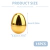 15 Pcs Fillable Golden Eggs Easter Plastic Empty Large DIY