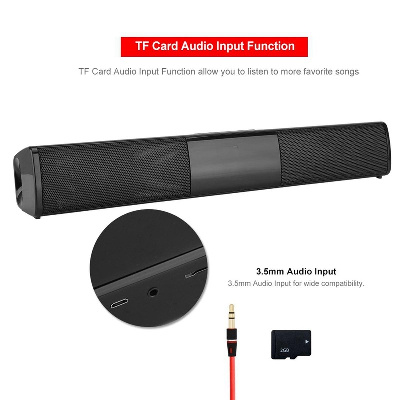 3D Stereo Sound TV Soundbar, Multi-Function Speaker, Computer Home Theater