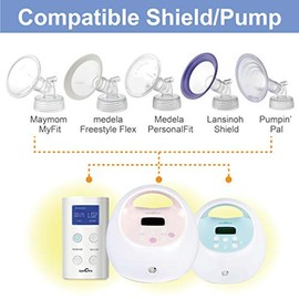 Maymom Wide Neck Connector Compatible with Pump Spectra S1 Spectra S2; Compatible with PersonalFit Shield, Pumpin Pal Shield, Lansinoh Flange, Maymom MyFit Shield, MyFit Crater Shield; Pack of 2