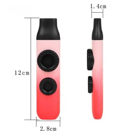 RuiJOTWAT Double-Membrane Kazoo Plays Abs Zuka Flute Guitar Accompaniment Instrument Red And White