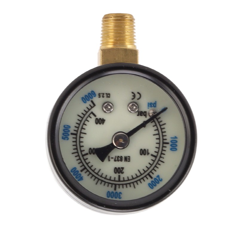 6000psi Dual Scale Pressure Gauge 1/8 Npt Connection Pressure Gauge