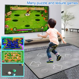 YRPRSODF Dance Mat for Kids and Adults, TV Dance Mats Game for Girls Boys,Dance pad for Exercise, Double Dancing Mat for Family Games,Gifts Ideas for Girls and Boys,Grey