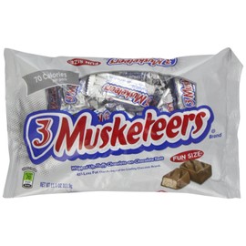 3 Musketeers Candy Bars, Fun Size, 11 oz