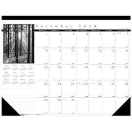 House of Doolittle 2025 Monthly Desk Pad Calendar, Black on White Series, 22 x 17 Inches, 13 Months, December - December (HOD122-25)