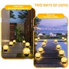 ASOMST 2-Pack Garden Solar Lights Outdoor, Cracked Glass Ball Light
