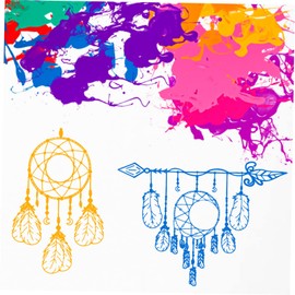 TEHAUX Convenient Mesh Transfer Template Washable Stencil Stencils for Painting T-Shirts