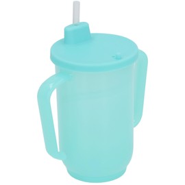 Adult Leak Proof Sippy Cup Multifunctional PP Cup with Handles for Elderly and Patients Tumbler with Lid Extended Design for Bedroom Use