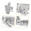 Operitacx 1bag Handmade Science Kit Human Skeleton Assembly Skeletal Figurine