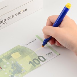 Pack of 16 Banknote Checker Pen, Counterfeit Pen, Banknote Checker, Fake Pen Money, Pen Checker (Yellow)