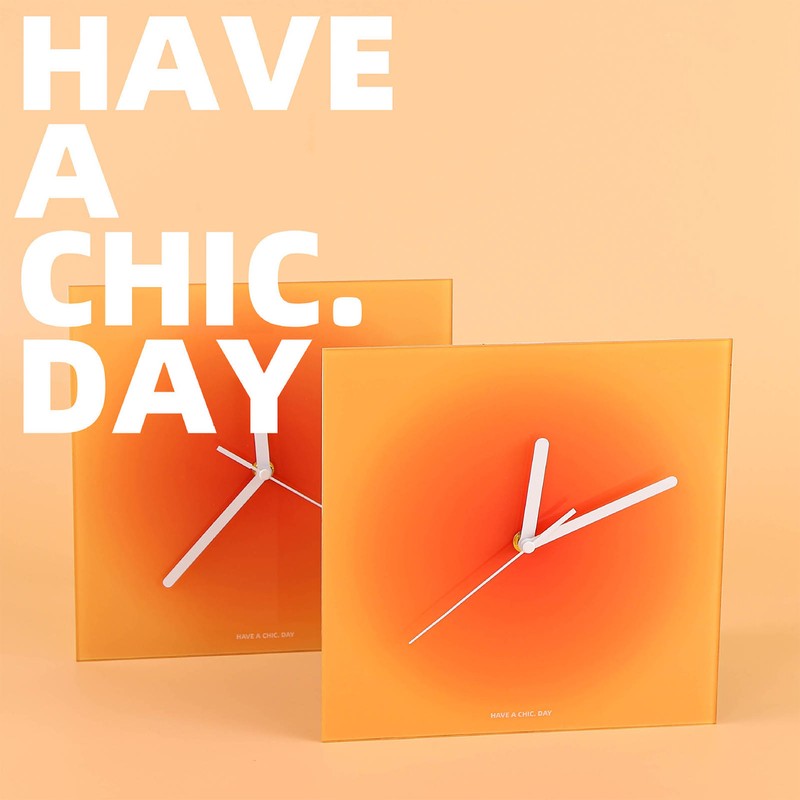 Modern Wall Clock Ins Style Acrylic Finely Polished Vibrant Colors